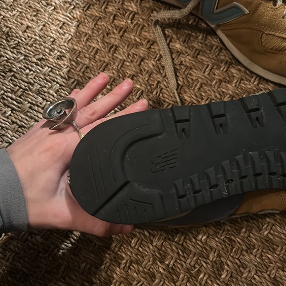 New Balance | Unisex Suede Plain Leather Logo Sneakers - Picture 9 of 9